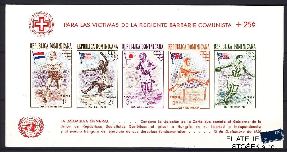 Dominikánská republika známky Mi  Blok 5B