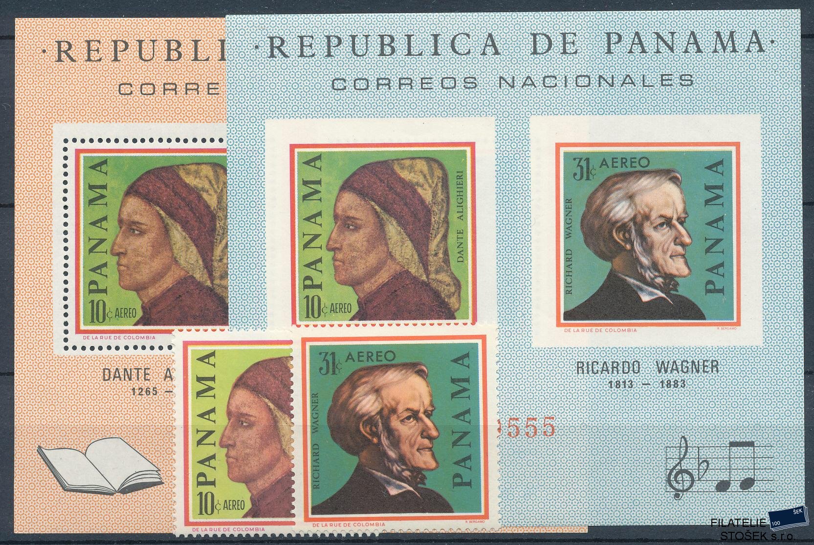 Panama známky Mi 869-70 + Bl 47-8