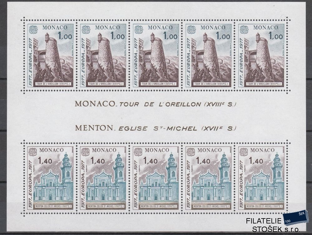 Monako známky Mi 1273-4 (Blok 11)
