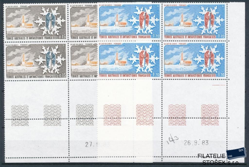 Francouzská Antarktida známky Mi 1832-183 bloky