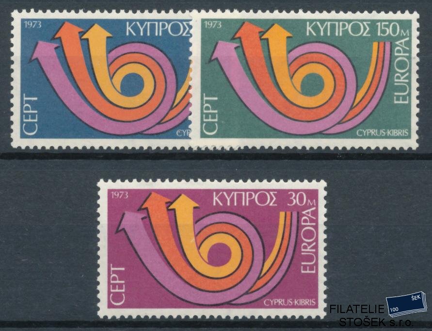 Kypr známky Mi 389-391