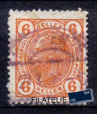 Rakousko známky 109 Fialové razítko