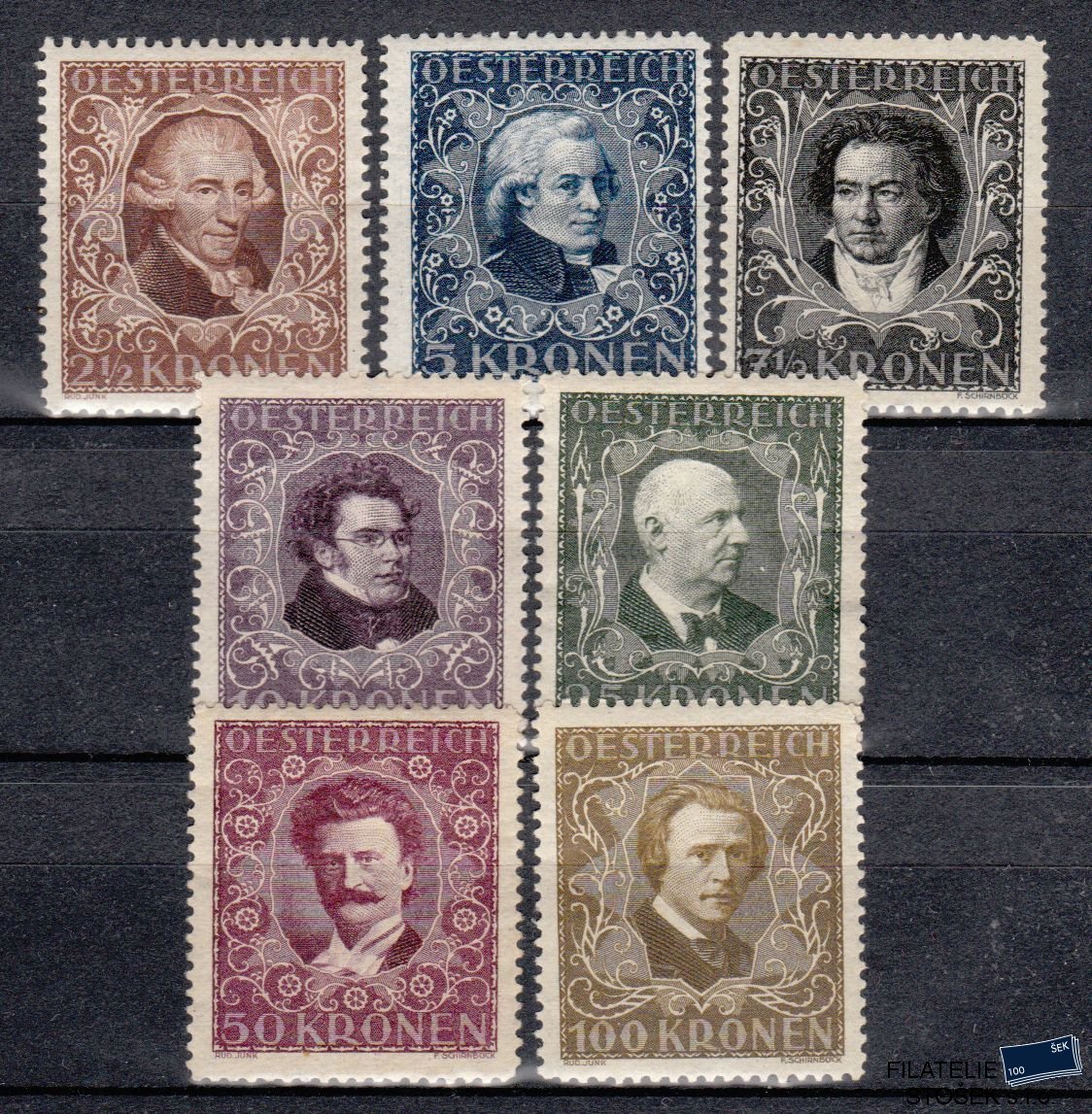 Rakousko známky 418-24