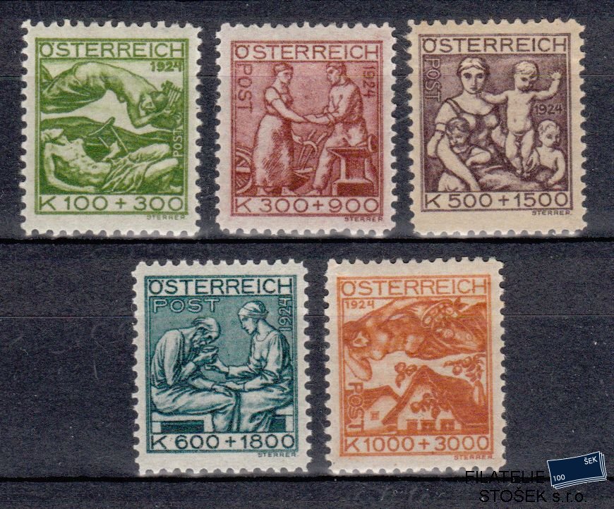 Rakousko známky 442-46