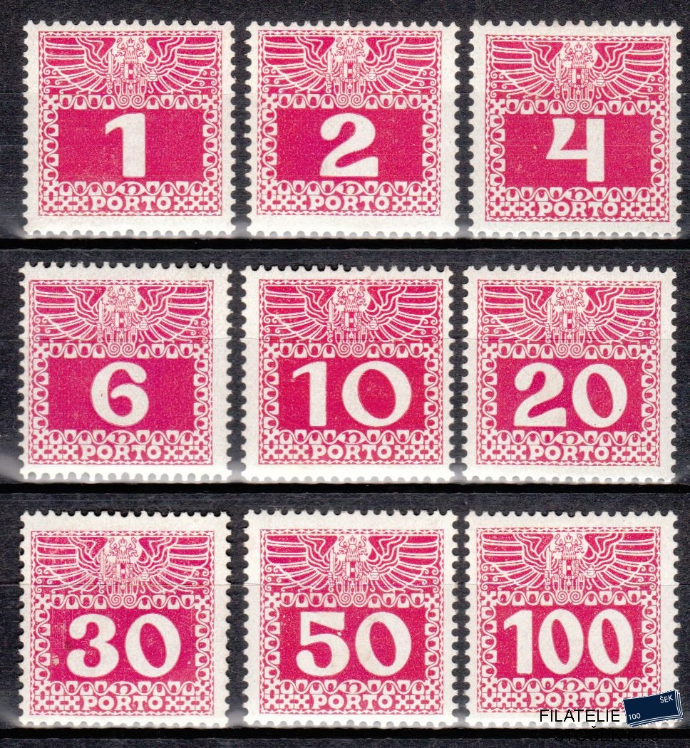 Rakousko známky P 34-44x