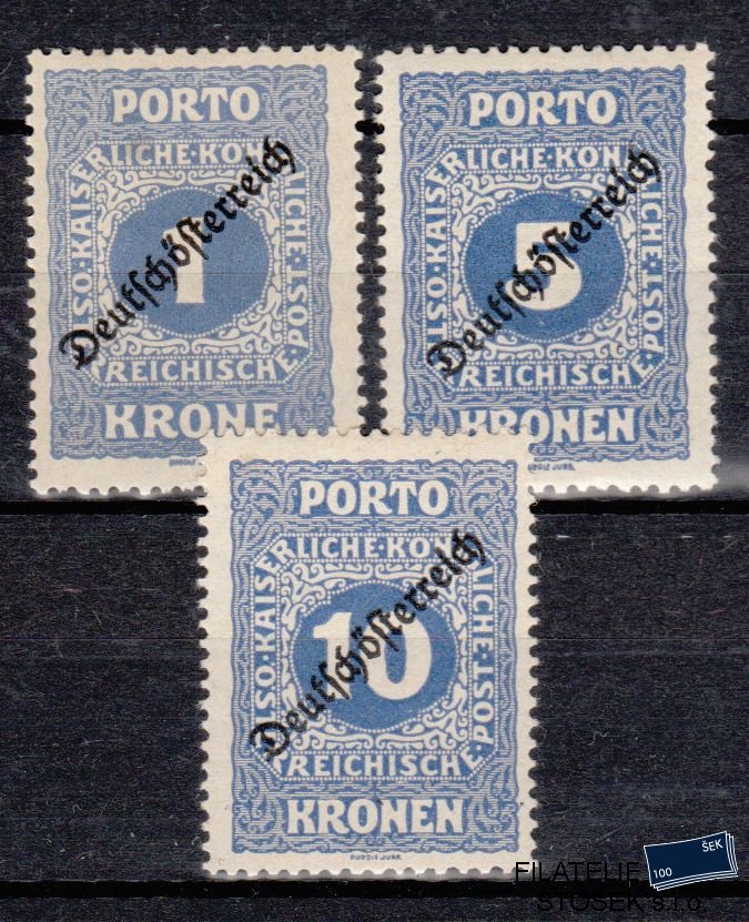 Rakousko známky P 72-74