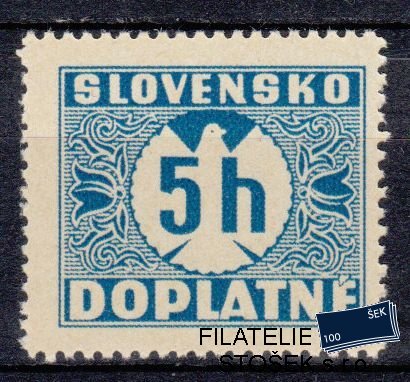 Slovenský štát známky DL 1X - Svislý