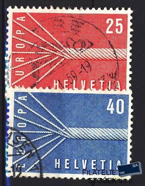 Švýcarsko známky Mi 0646-647