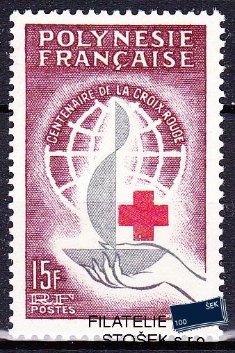Polynesie známky 1963 Croix rouge