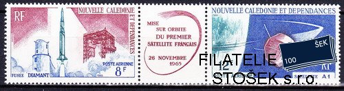 N. Calédonie známky 1966 Satelite
