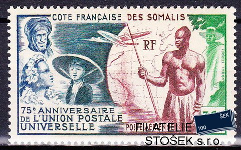 Cote des Somalis známky 1949 U.P.U.