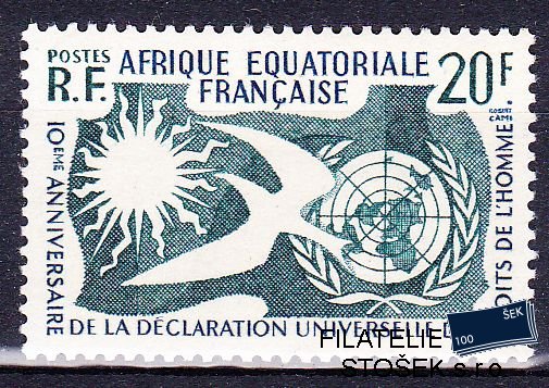 Afrique equat. známky 1958 Déclaration