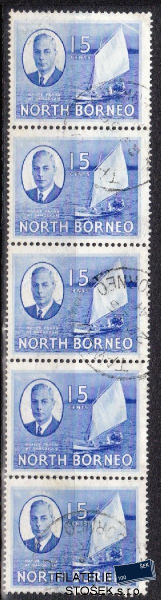 North Borneo známky Mi 284 5 páska