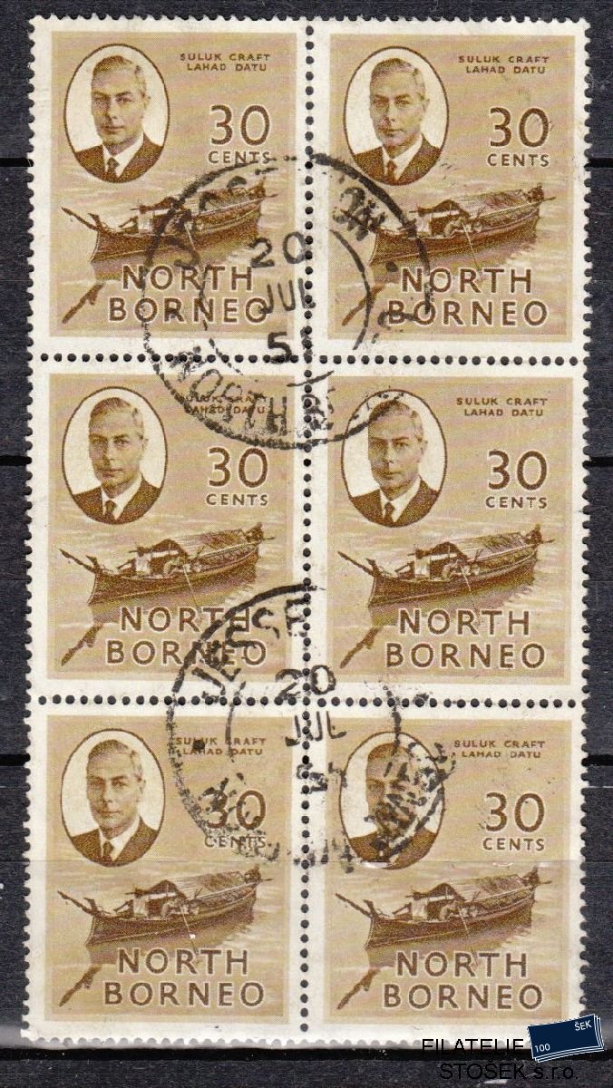 North Borneo známky Mi 286 6 Blok