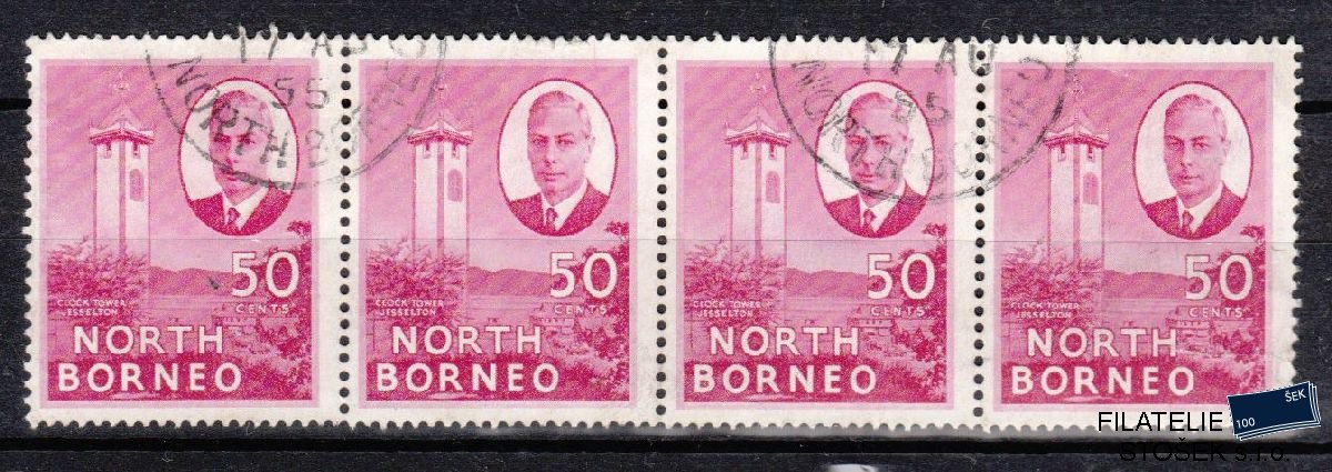 North Borneo známky Mi 287 4 páska