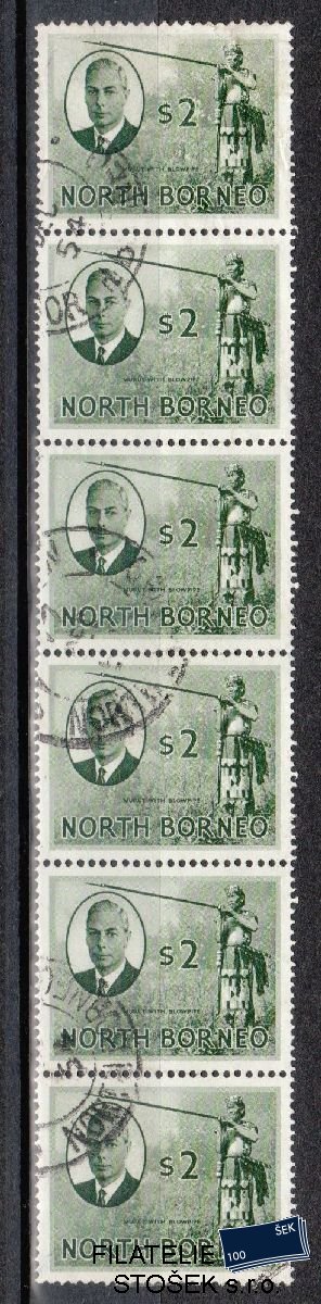 North Borneo známky Mi 289 6 páska
