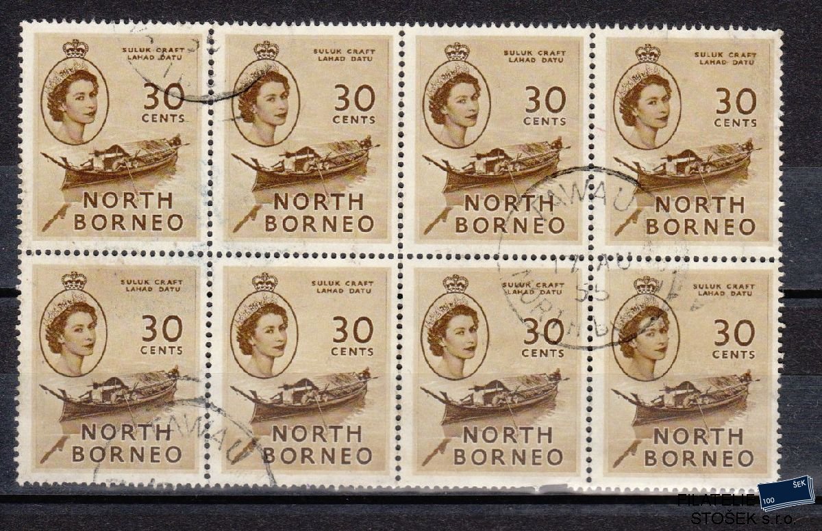 North Borneo známky Mi 8 Blok
