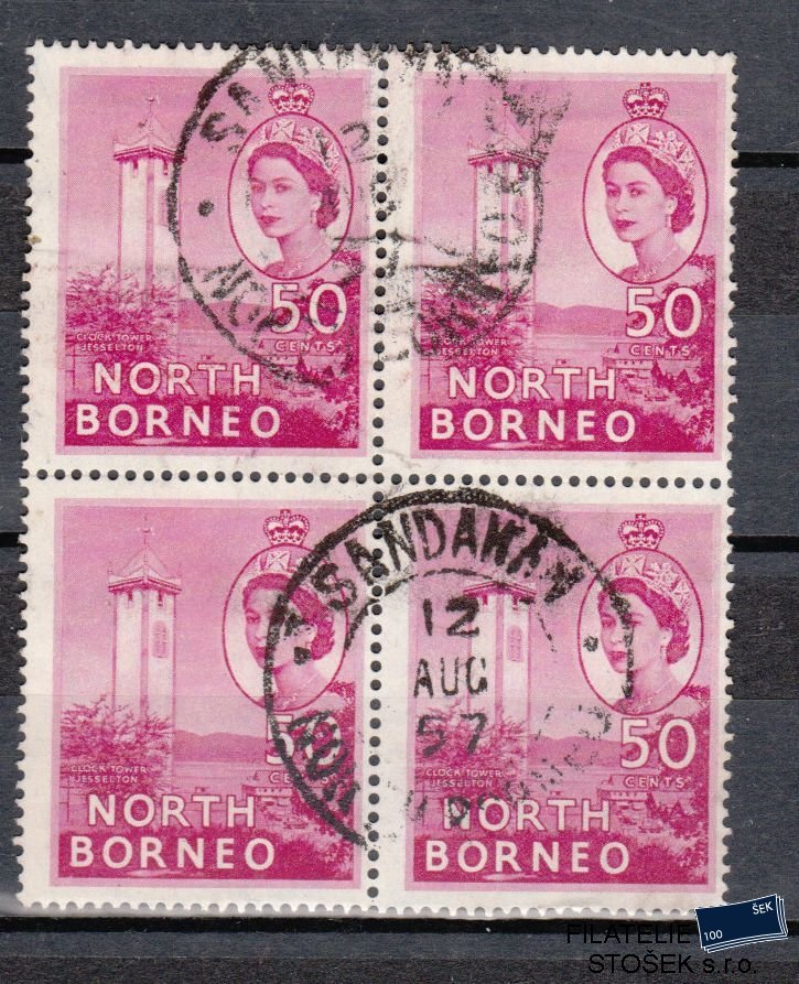North Borneo známky Mi 304 4 Blok