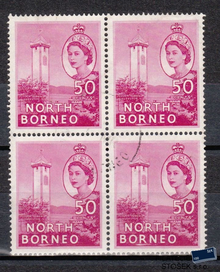 North Borneo známky Mi 304 4 Blok