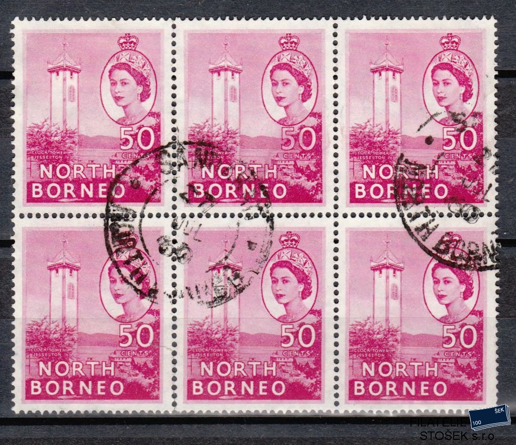 North Borneo známky Mi 304 6 Blok