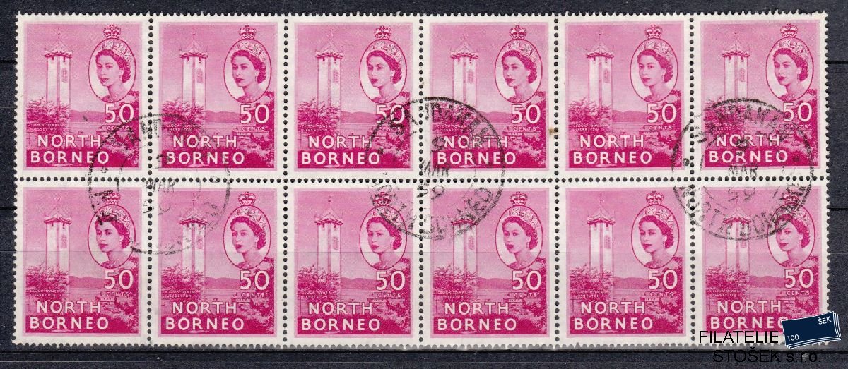 North Borneo známky Mi 304 12 Blok