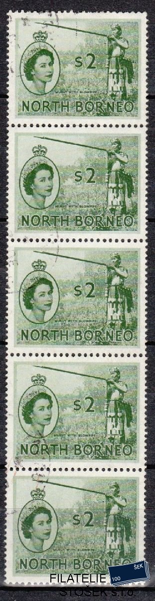 North Borneo známky Mi 306 5 páska