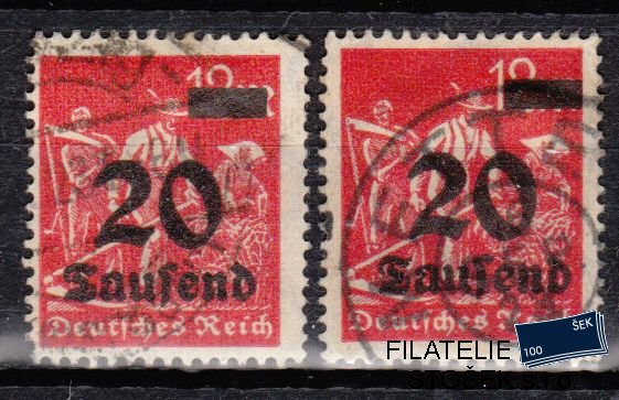 Dt. Reich známky Mi 280 Barvy