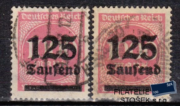 Dt. Reich známky Mi 291 Barvy