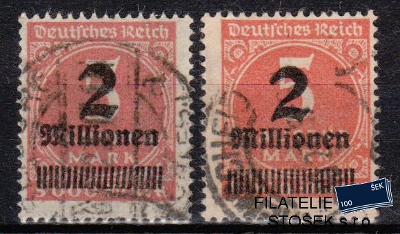 Dt. Reich známky Mi 312 Barvy