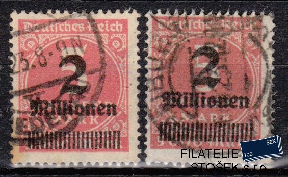 Dt. Reich známky Mi 312 Barvy