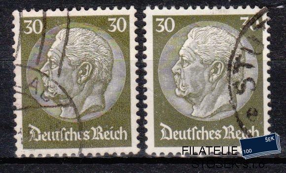 Dt. Reich známky Mi 490 Barvy