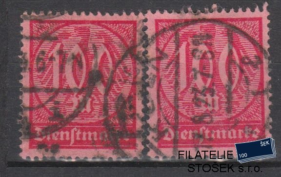 Dt. Reich známky Mi D 74 Sestava