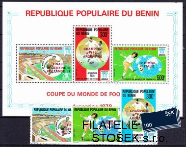 Benin známky Mi 0138-40+Bl.4