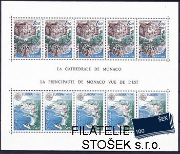Monako známky Mi 1319-20 (Bl.12)