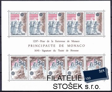Monako známky Mi 1526-7 (Bl.19)