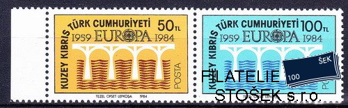 Turecký Kypr známky Mi 0142-3