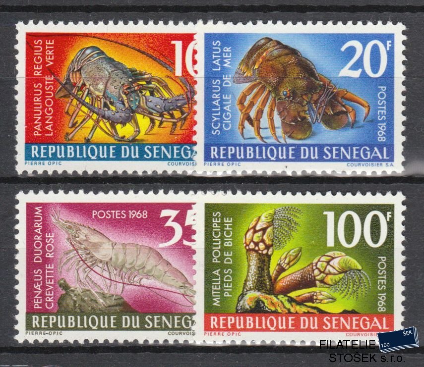 Senegal známky Mi 0374-77 - Mořská fauna
