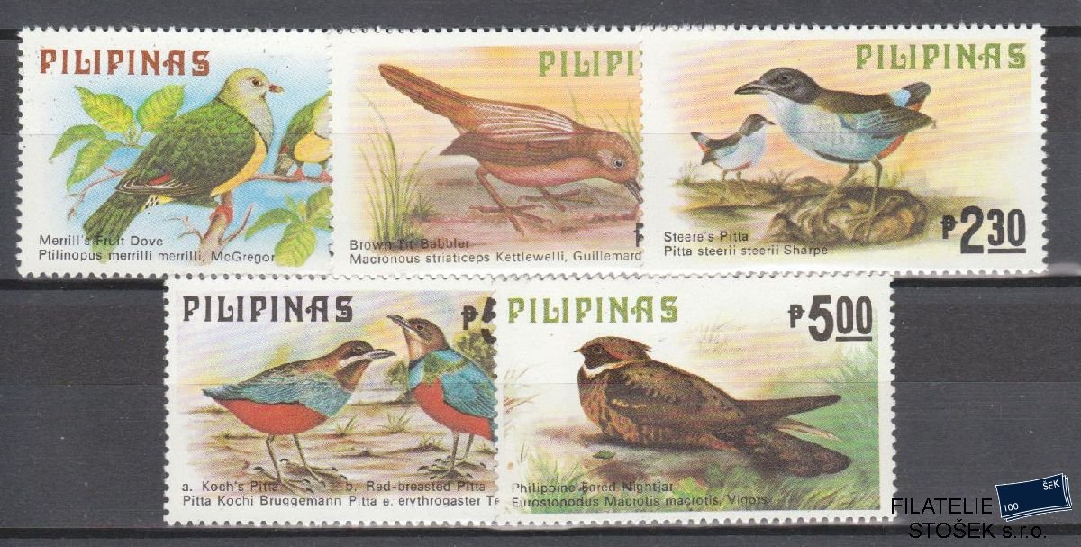 Philipines známky Mi 1270-75 Nk - Ptáci