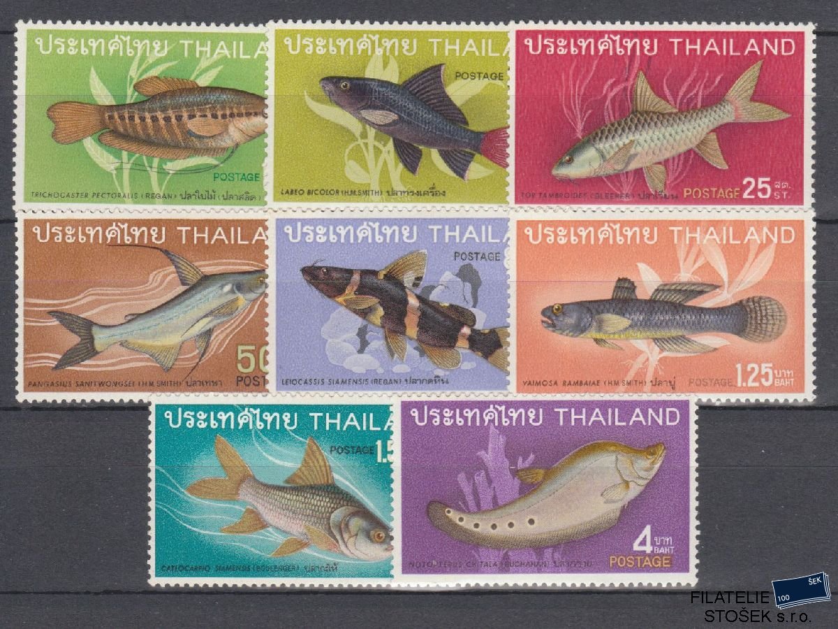 Thajsko známky Mi 517-24 - Ryby