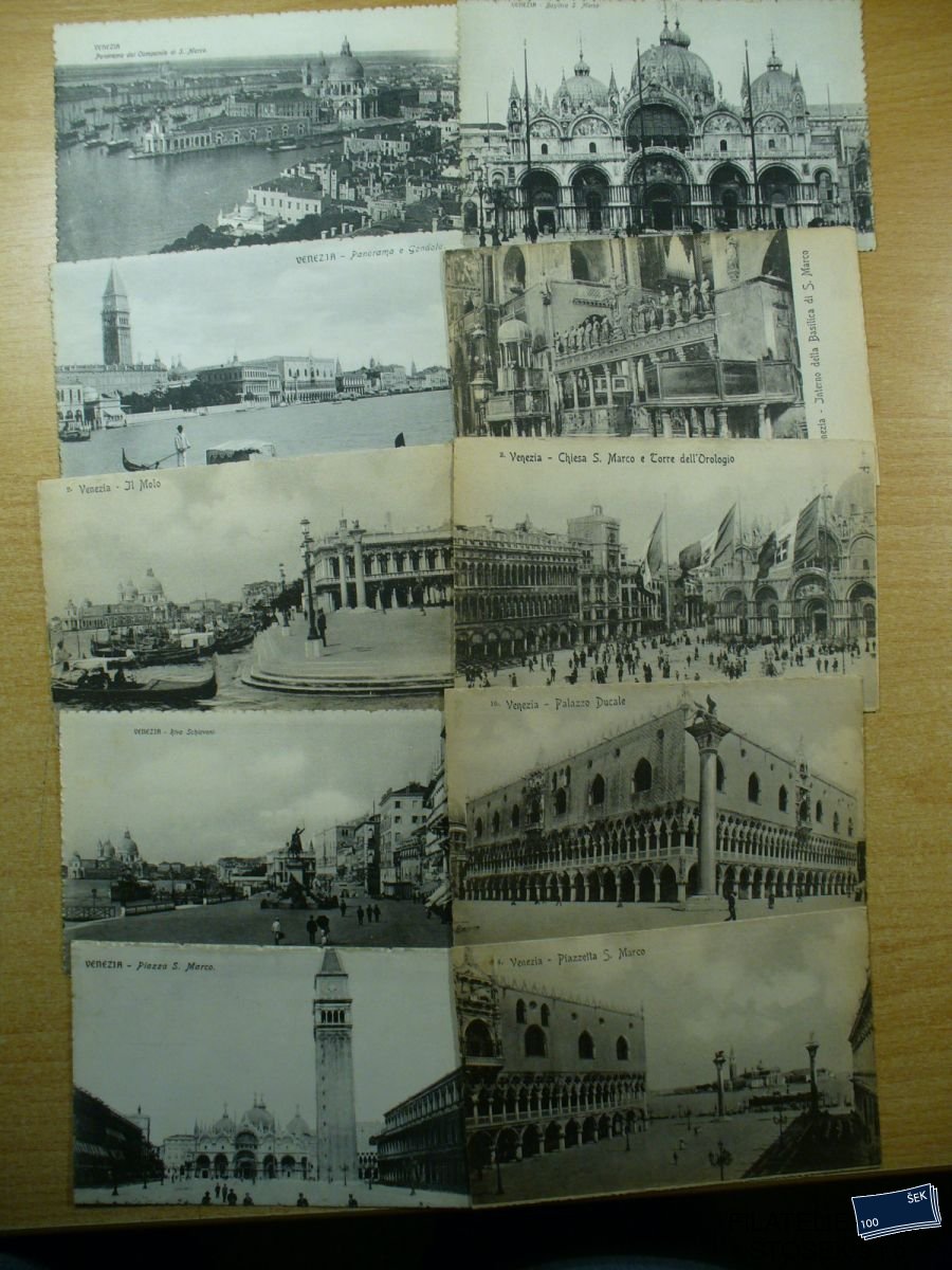 Itálie Benátky - Partie pohlednic
