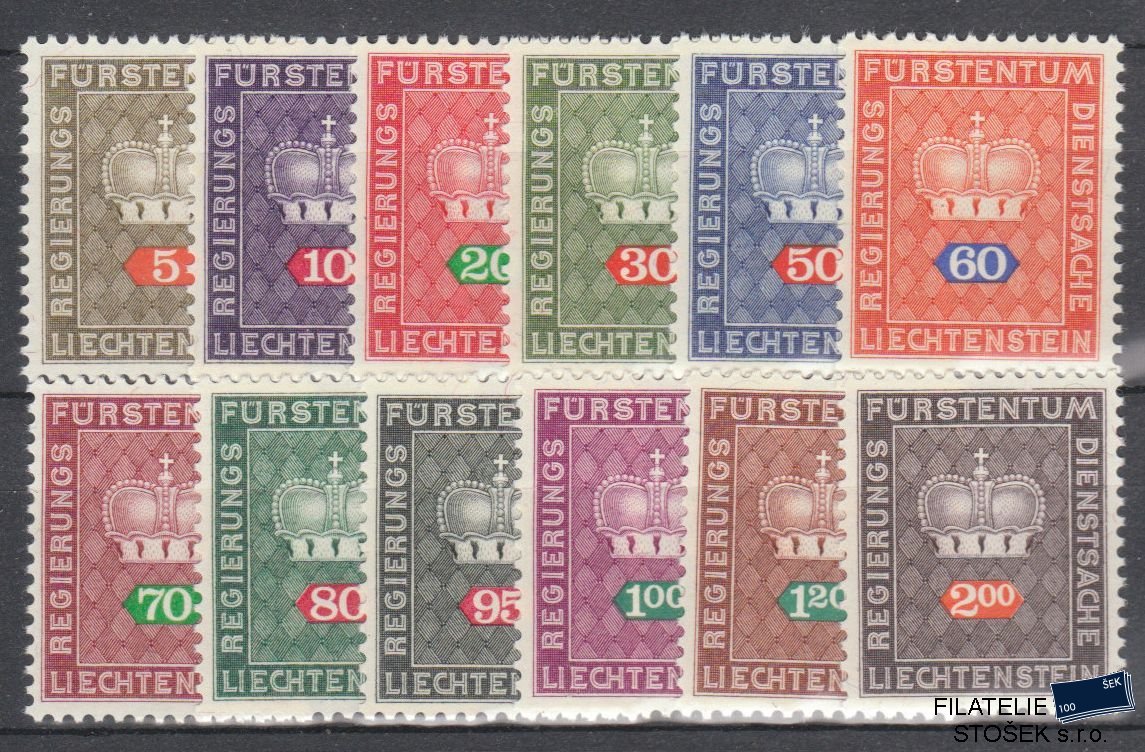 Liechtenstein známky Mi D 45-56