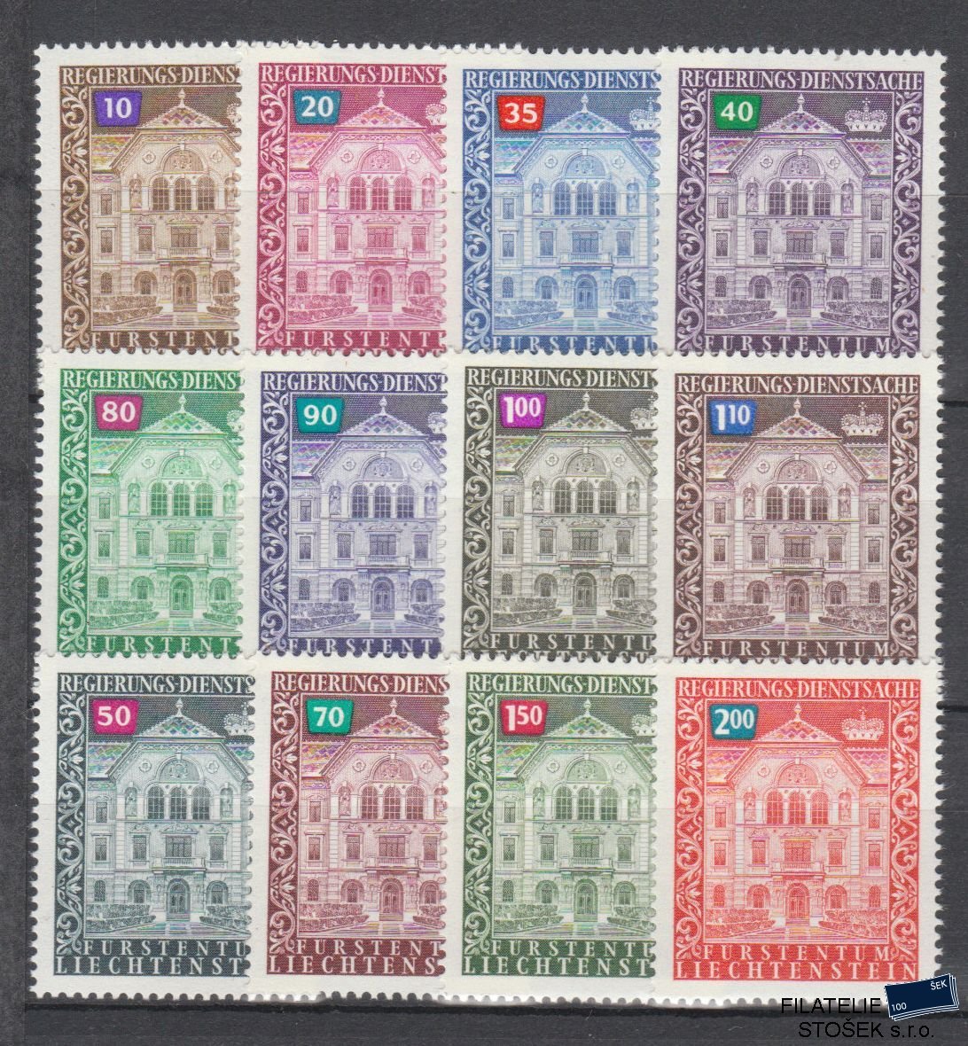 Liechtenstein známky Mi D 57-68