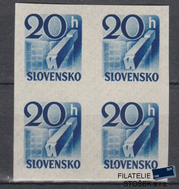 Slovenský štát známky NV 25 4 Blok