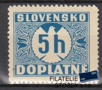 Slovenský štát známky DL 01y Svislý rastr