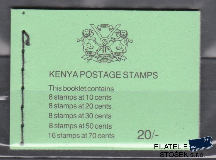 Kenya známky Známkový sešitek - Kytky