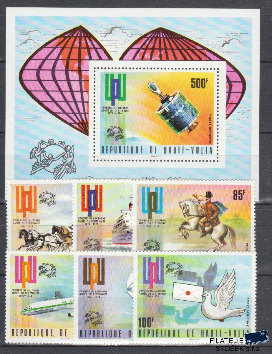 Horní Volta známky Mi 517-22 + Blok 26