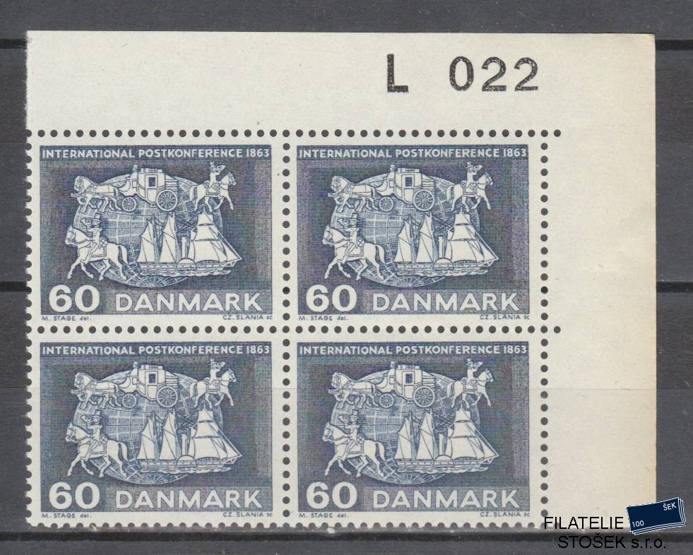 Dánsko známky 414y 4 Blok