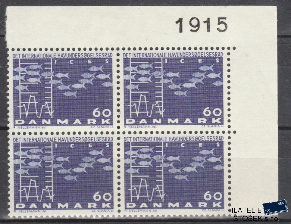 Dánsko známky 423x 4 Blok