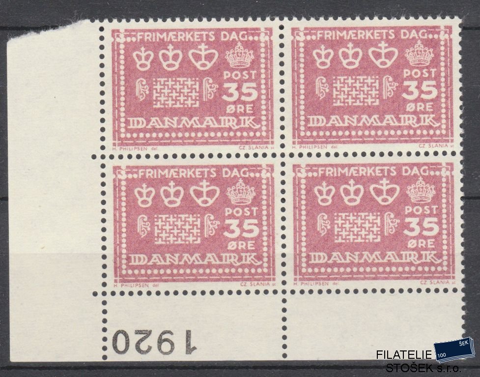 Dánsko známky 424x 4 Blok