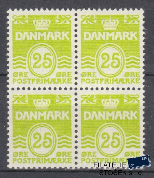 Dánsko známky 427x 4 Blok